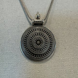 The Elegant Rava Pendant  Silver Necklace - Rekha