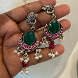 The Kundan Silver Necklace - Meenal