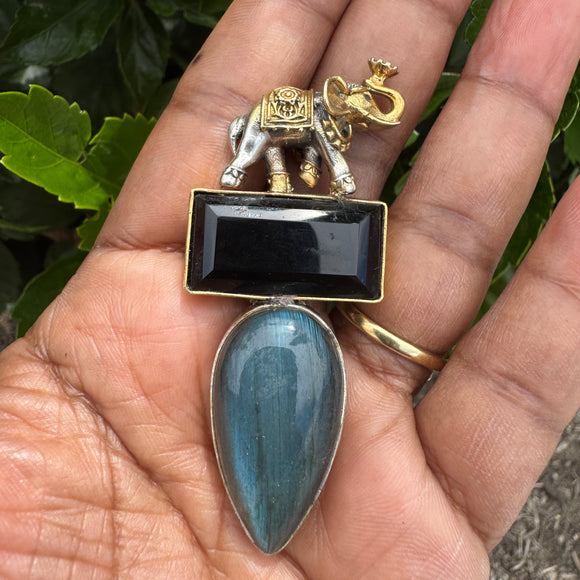 The Vintage  Silver Pendant - Anjali