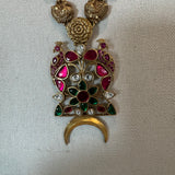 Traditional Gold Tone classic Silver Necklace - Thilaga