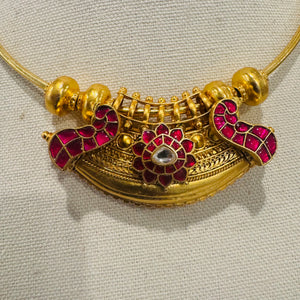 Temple Fusion - The Statement Silver Necklace - Anjali