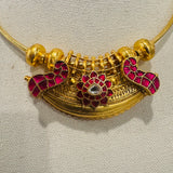Temple Fusion - The Statement Silver Necklace - Anjali