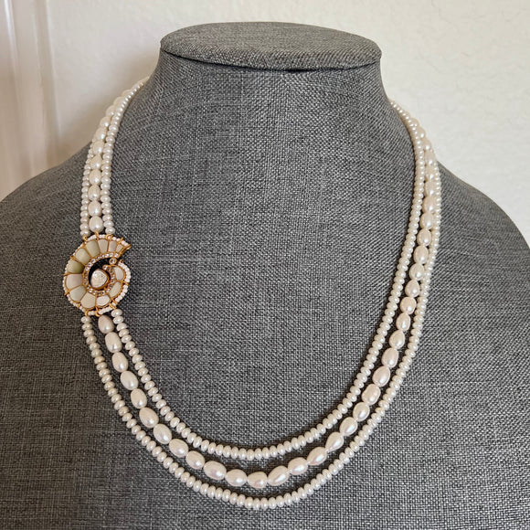 Fresh Pearls MOP Pendant Necklace(Necklace only)