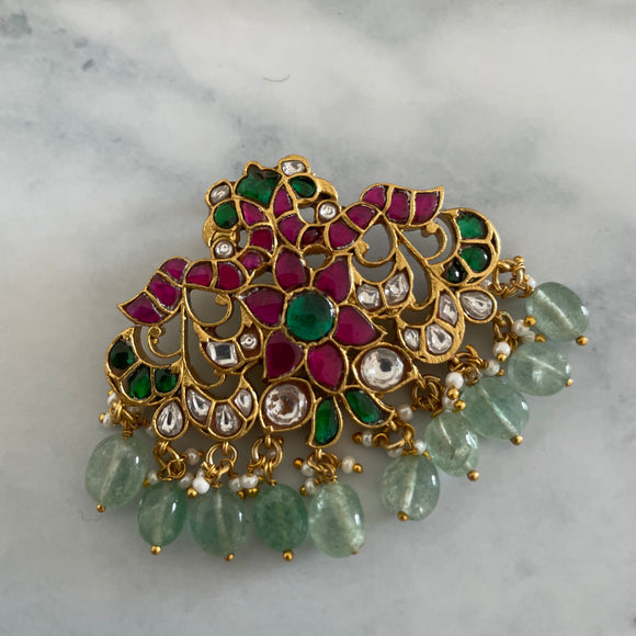 Antique Jadau Peacock Pendant(Pendant only)