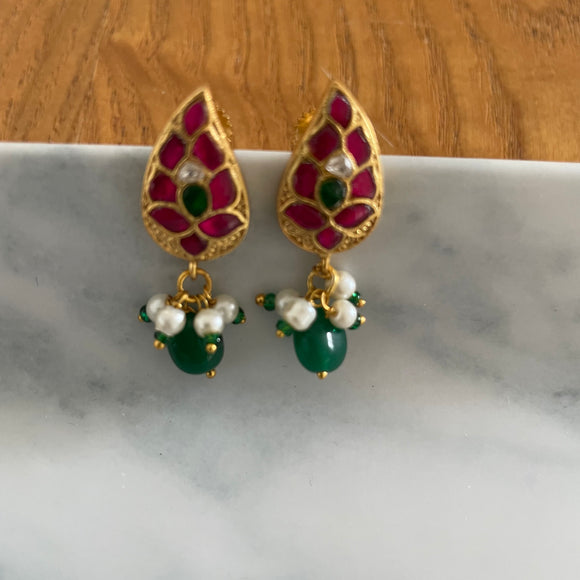 Antique Jadau Drop Earrings