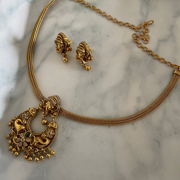 Antique Ganesha  Necklace