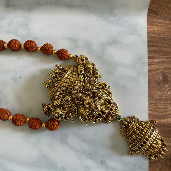 Rudraksha Antique Statement Necklace