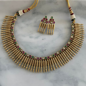 Antique Kerala Spike Necklace
