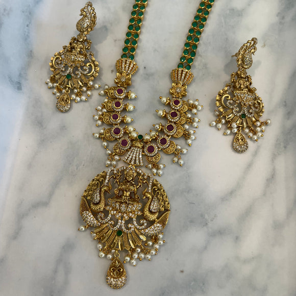 Elegant Lakshmi CZ Necklace