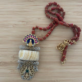 The Stones and Pearls Beaded Silver Chain Necklace (Chain only)