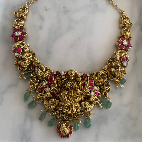 Antique Jadau  Necklace