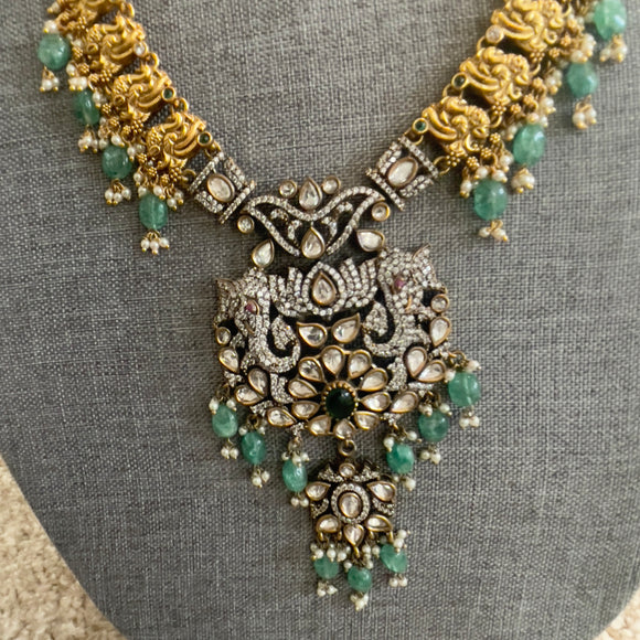 Victorian Fusion Elephant  Necklace (Long)