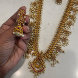 Guttapusalu Peacock Necklace (Long)