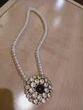 Genuine Fresh Button Pearl Necklace