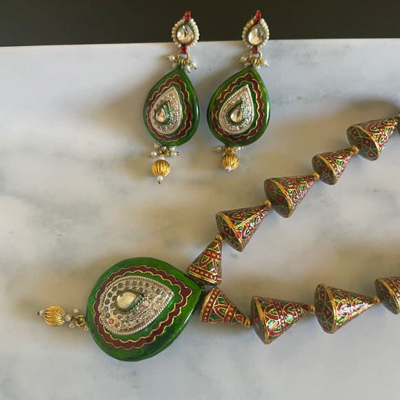Handmade meenakari Necklace