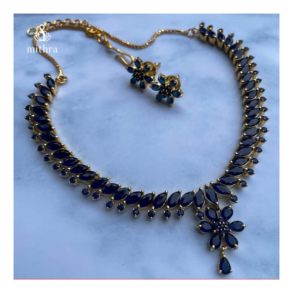 Elegant Sapphire Blue necklace