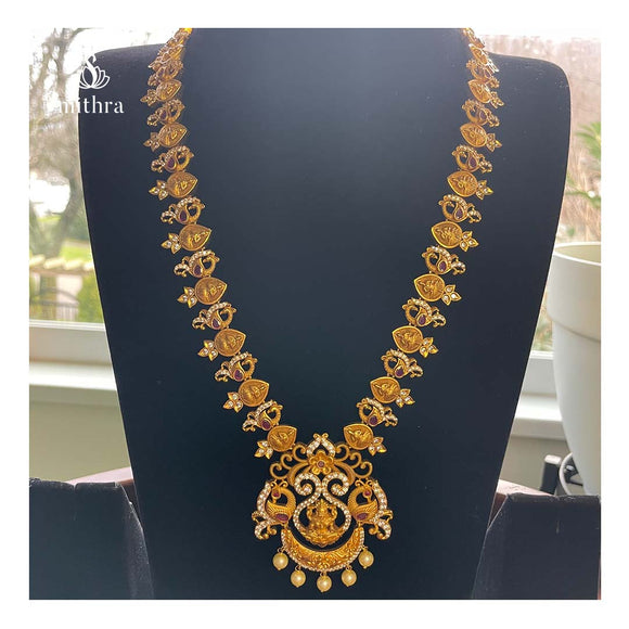 Antique Long  Kemp Necklace