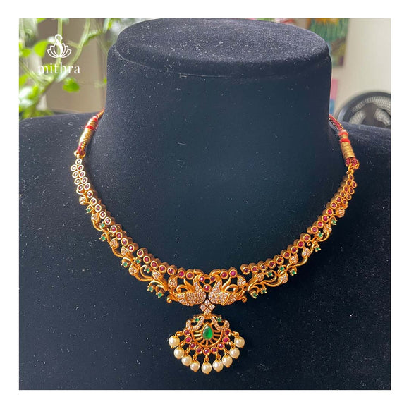 Antique Peacock Necklace