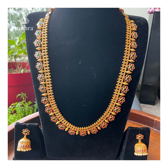 Antique Long  Kemp Necklace