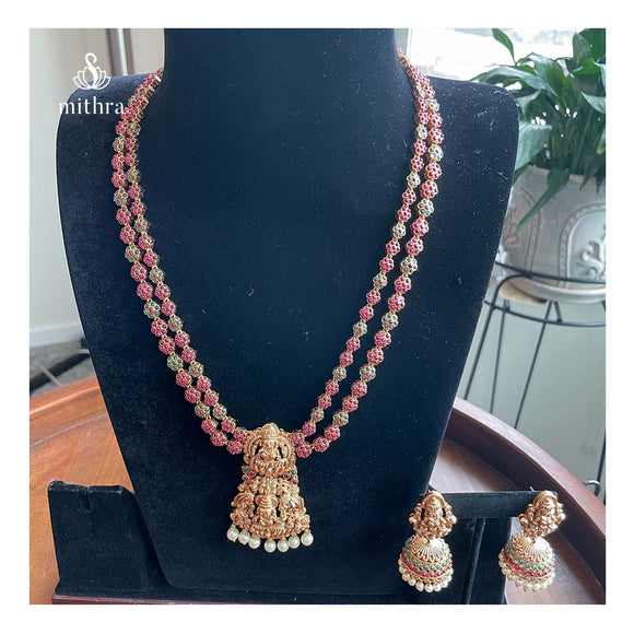 Antique Long  Kemp Necklace