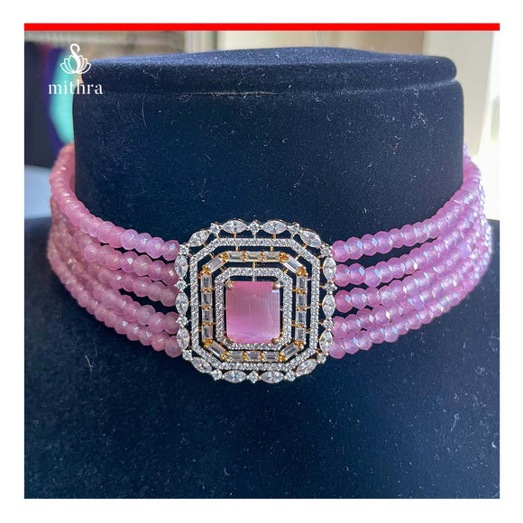 Zircon Choker Necklace