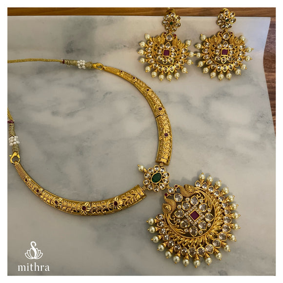 Designer Hasli Necklace - Mayura