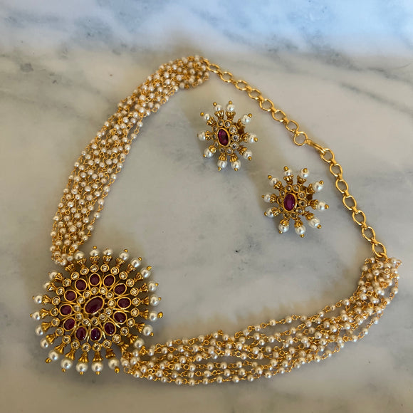 Antique Beads Choker Necklace