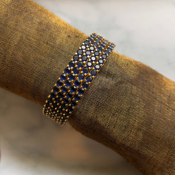 Dark Blue Stone Bangles