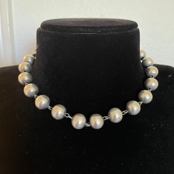 German Silver Choker Necklace