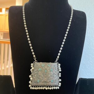 German Silver Long Necklace