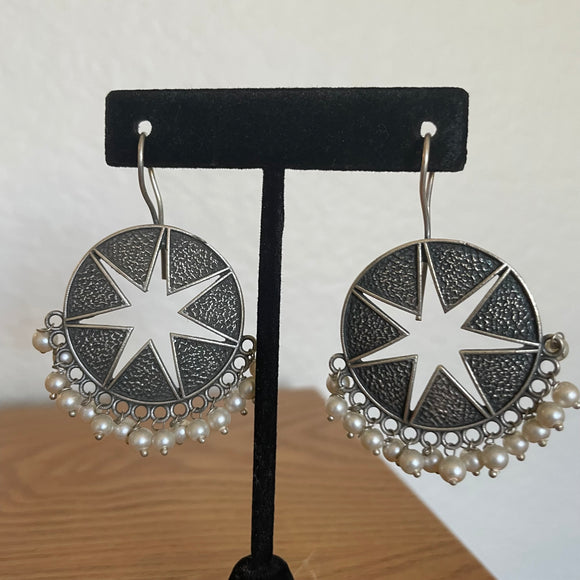 German Silver  Hook  Earrings