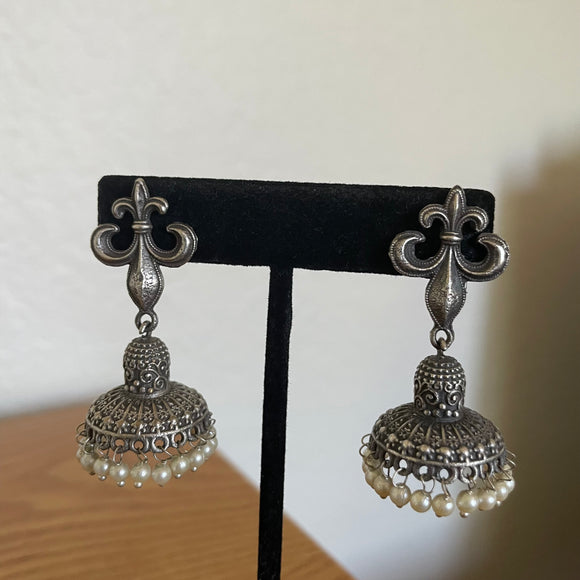 German Silver Jhumka  Earrings