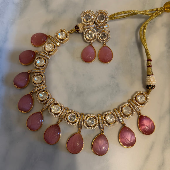 Kundan Fusion Necklace - Minnal