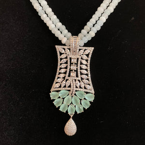 Zircon  Beaded Statement Necklace