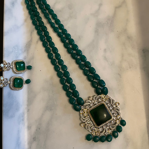 Handmade Aventurine Statement Necklace