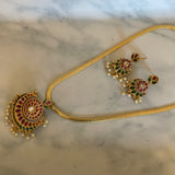 Elegant Crescent  Kemp Necklace - Venba