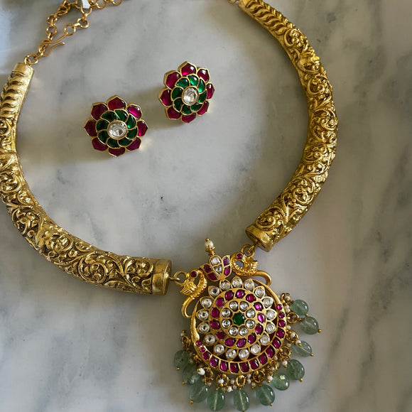 Antique Jadau Hasli Necklace (Necklace only)