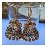 Antique Hook Jhumka Earrings