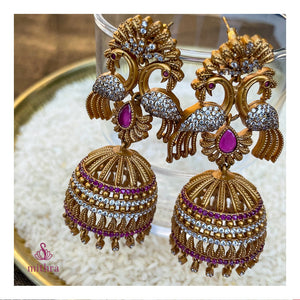 Antique Big Jhumka Earrings