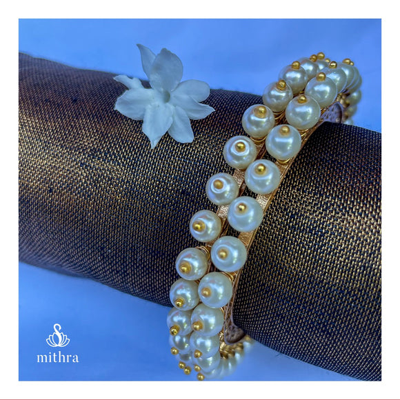Pearl Fusion Bangles
