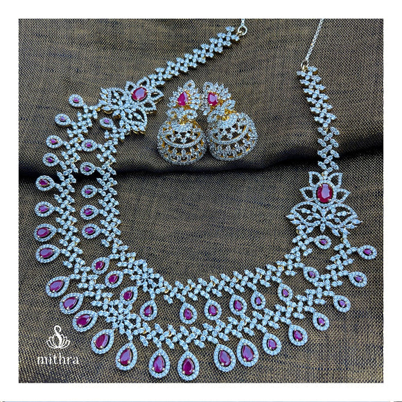 Bridal American Diamond Necklace