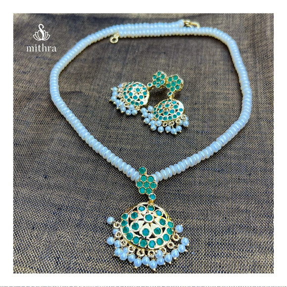 Genuine Button Pearls Necklace