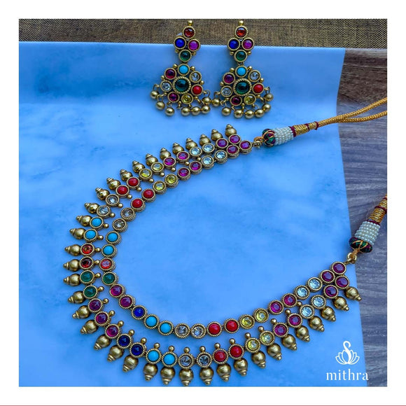 Antique Navaratna Necklace